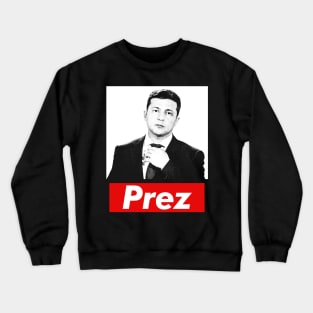 Zelensky Ukraine Prez  / Retro Fan Art Design Crewneck Sweatshirt